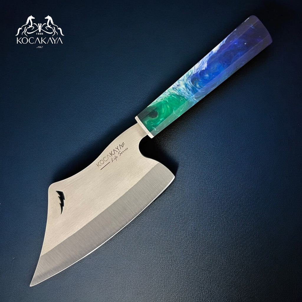 Outdoor Knife  Life Series Blue– Japanese Butchery Knife
