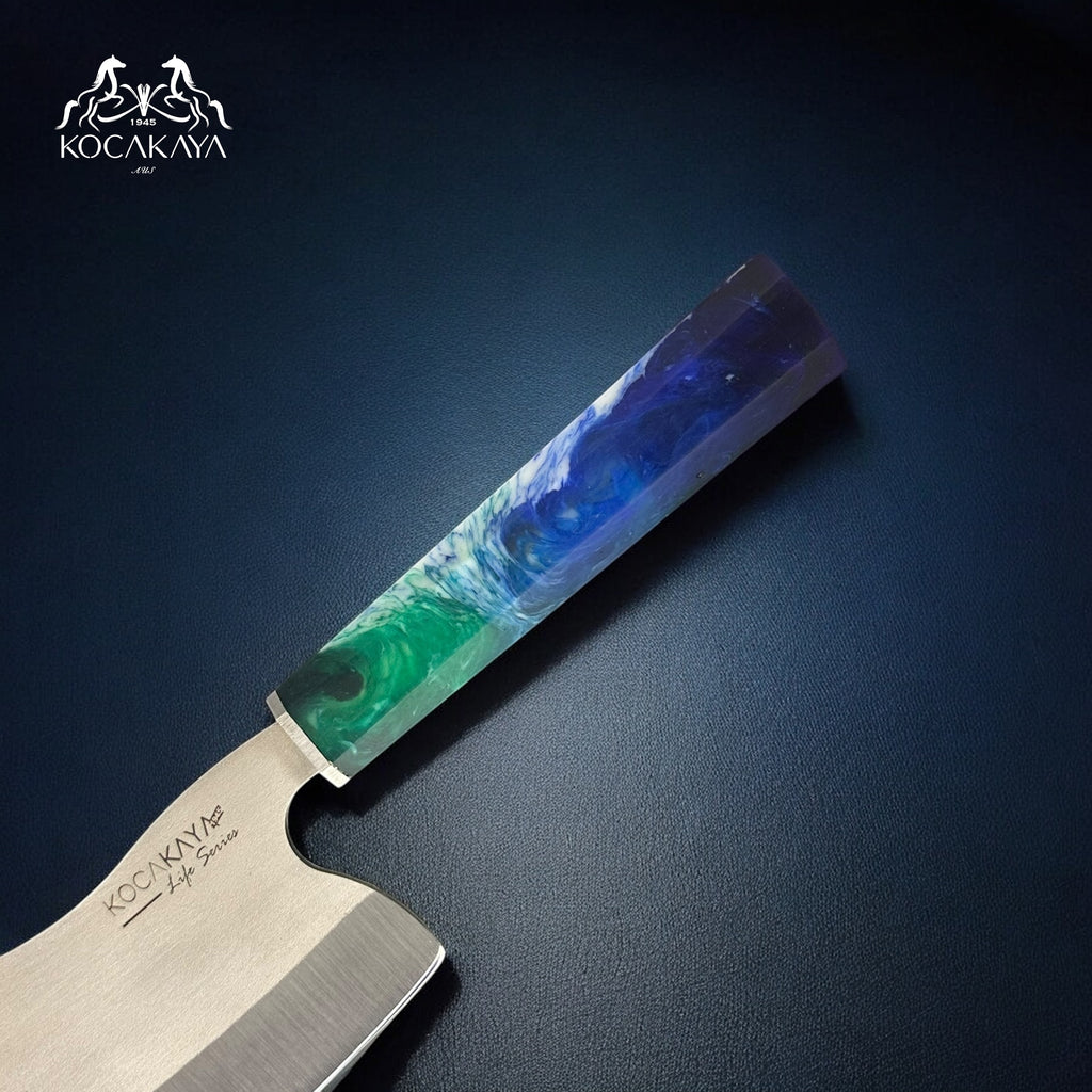 Outdoor Knife  Life Series Blue– Japanese Butchery Knife